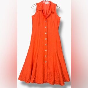 🌟Coldwater Creek Sleeveless A-Line Button Front Maxi Dress Sz. 12🌟